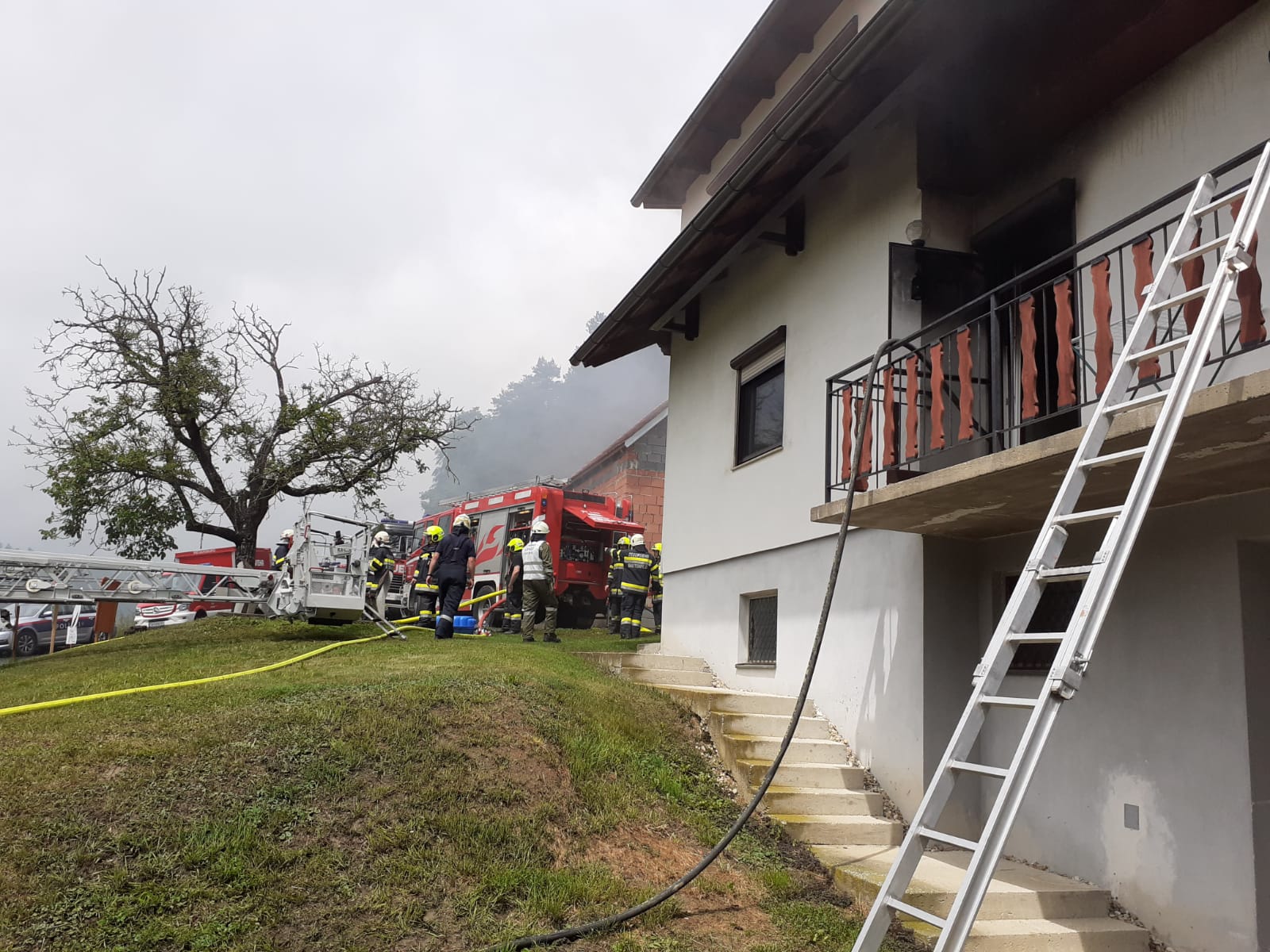 Brandeinsatz  Einfamilienhaus in Lembach